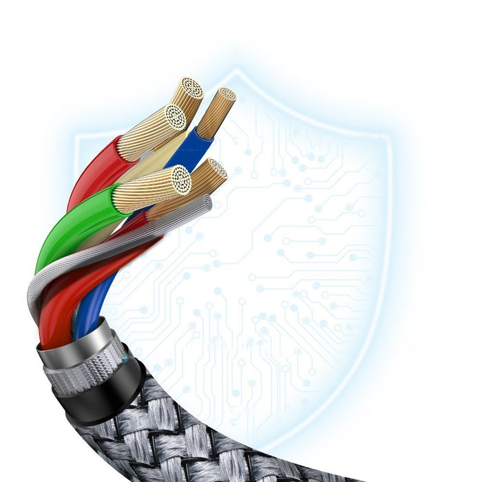 Choetech XCC-1002-GY USB-C - USB-C PD QC cable 100W 5A 480Mb/s 1.8m - gray - Cell phone cables<<<HurtelXML