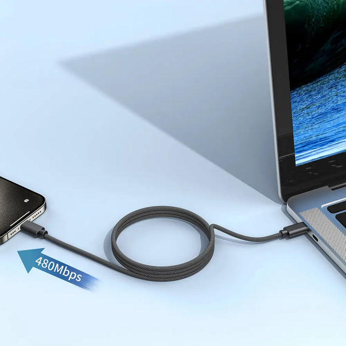 Choetech XCC-1052 100W USB-C Magnetic Cable 1.2m - Black - Cell phone cables<<<HurtelXML