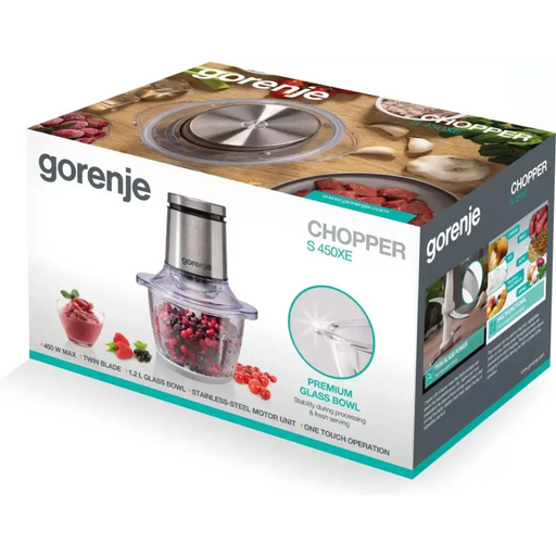 Chopper Gorenje S450XE 1.2 L 450 W - Чопъри<<<За кухнята<<<Малки електроуреди за дома<<<ZoraSite&&&Чопър<<<За