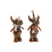 Christmas bauble DKD Home Decor Brown Reindeer 14 x 12 x 35 cm (2 Units) - Декорация и Осветление<<<Дом