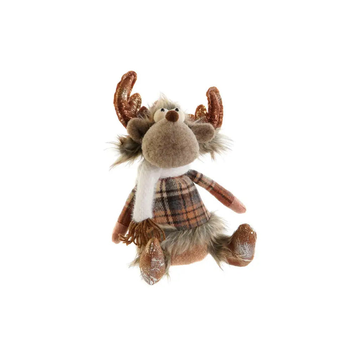 Christmas bauble DKD Home Decor Brown Reindeer 14 x 12 x 35 cm (2 Units) - Декорация и Осветление<<<Дом