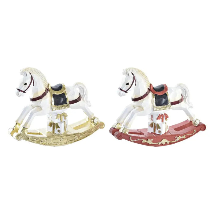 Christmas bauble DKD Home Decor Horse Resin (14 x 4 x 11 cm) (2 Units) - Декорация и Осветление<<<Дом