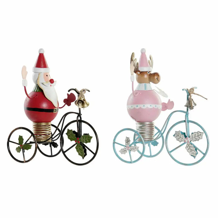 Christmas bauble DKD Home Decor Metal (2 pcs) (15 x 9 x 19 cm) - Декорация и Осветление<<<Дом