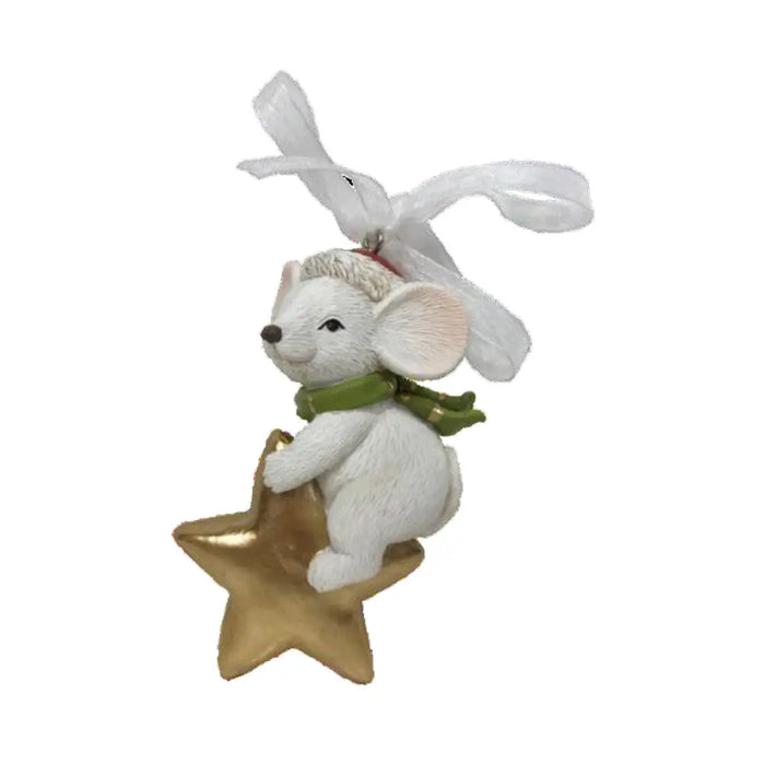 Christmas bauble DKD Home Decor Mouse Resin (7 x 4,5 x 9 cm) (6 Units) - Декорация и Осветление<<<Дом