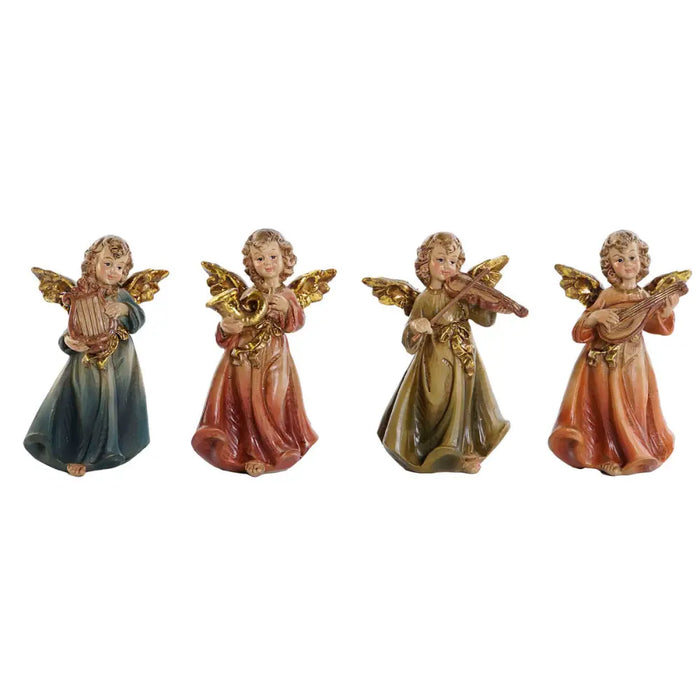 Christmas bauble DKD Home Decor Multicolour Angel 6 x 3,9 x 9,8 cm (4 Units) - Декорация и Осветление<<<Дом