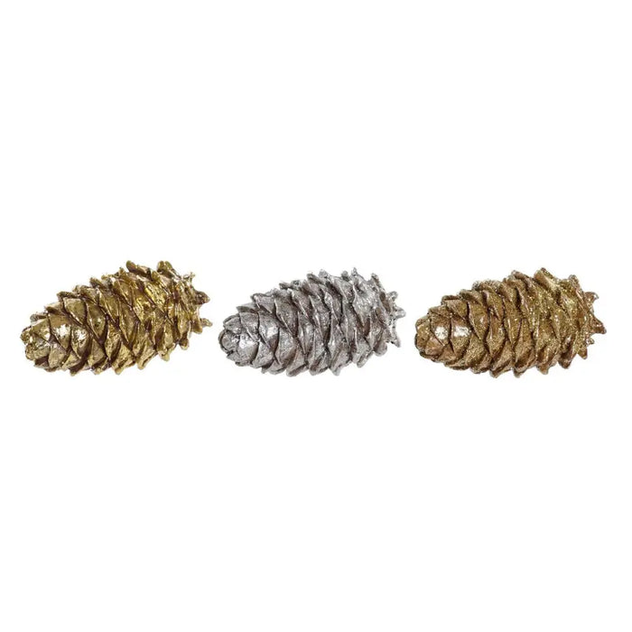 Christmas bauble DKD Home Decor Pineapple Resin (13 x 7,5 x 7,5 cm) (3) (3 Units) - Декорация и Осветление<<<Дом