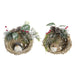 Christmas bauble DKD Home Decor Polyester Rattan (14 x 11 x 15 cm) (2 Units) - Декорация и Осветление<<<Дом