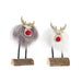Christmas bauble DKD Home Decor Polyester Reindeer (7 x 5 x 16 cm) (2 Units) - Декорация и Осветление<<<Дом