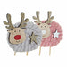 Christmas bauble DKD Home Decor Polyester Wood (2 pcs) (10 x 4 x 16 cm) - Декорация и Осветление<<<Дом