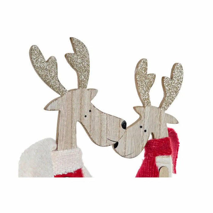 Christmas bauble DKD Home Decor Polyester Wood (2 pcs) (9 x 6 x 39 cm) - Декорация и Осветление<<<Дом
