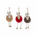Christmas bauble DKD Home Decor Polyester Wood Reindeer (3 pcs) (8 x 3 x 26 cm) - Декорация и Осветление<<<Дом