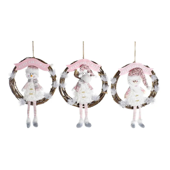 Christmas bauble DKD Home Decor Rattan (37 x 10 x 38 cm) (3 Units) - Декорация и Осветление<<<Дом