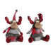Christmas bauble DKD Home Decor Red Grey Reindeer 27 x 19 x 32 cm (2 Units) - Декорация и Осветление<<<Дом