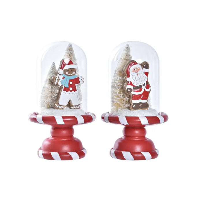 Christmas bauble DKD Home Decor Resin (13,5 x 13,5 x 23,5 cm) (2 Units) - Декорация и Осветление<<<Дом