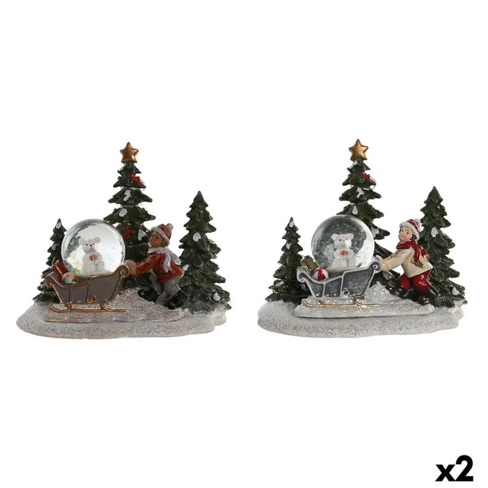Christmas bauble DKD Home Decor Resin (16 x 12,5 x 14,5 cm) (2 Units) - Декорация и Осветление<<<Дом