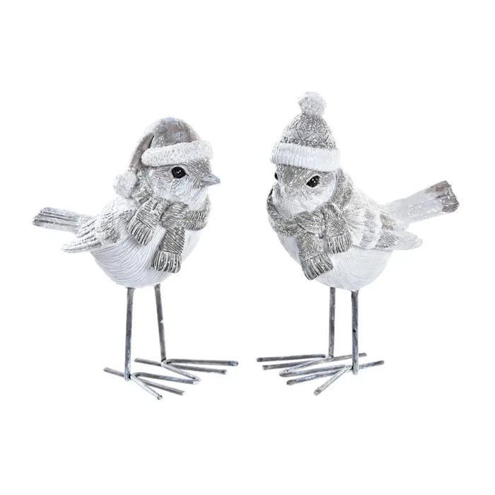Christmas bauble DKD Home Decor Resin Bird (10,5 x 5,5 x 10,5 cm) (2 Units) - Декорация и Осветление<<<Дом
