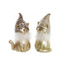 Christmas bauble DKD Home Decor Resin Cat (9 x 6 x 15 cm) (2 Units) - Декорация и Осветление<<<Дом
