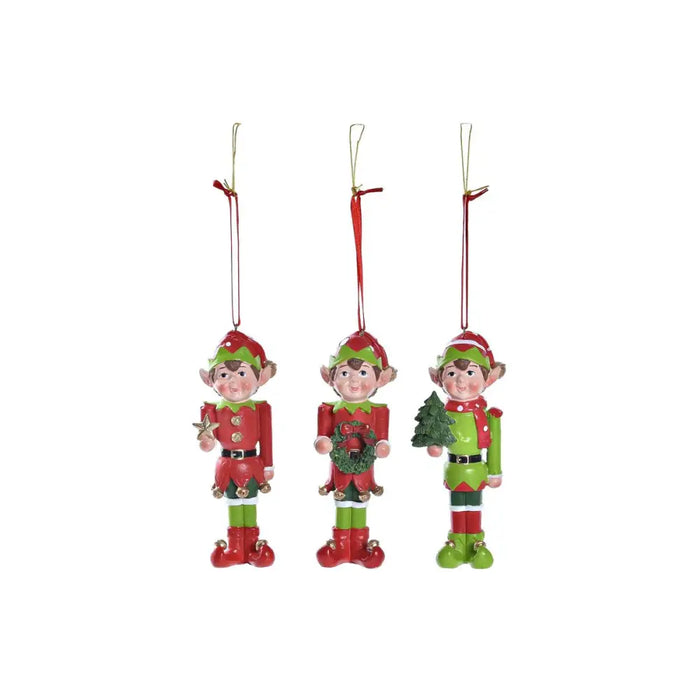 Christmas bauble DKD Home Decor Resin Elf (5 x 4 x 14 cm) (3 Units) - Декорация и Осветление<<<Дом