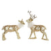 Christmas bauble DKD Home Decor Resin Reindeer (17,5 x 9 x 22,5 cm) (2 Units) - Декорация и Осветление<<<Дом
