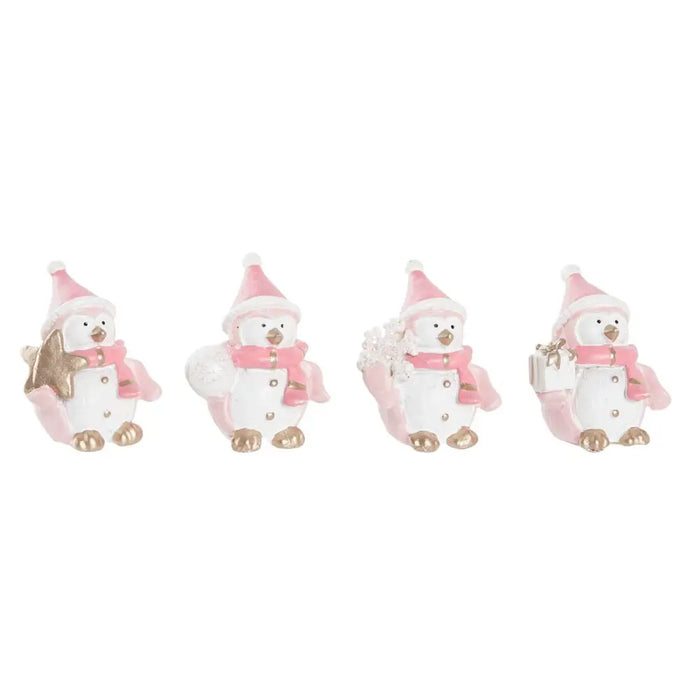 Christmas bauble DKD Home Decor Resin Snow Doll (3,5 x 2,5 x 4 cm) (4 Units) - Декорация и Осветление<<<Дом