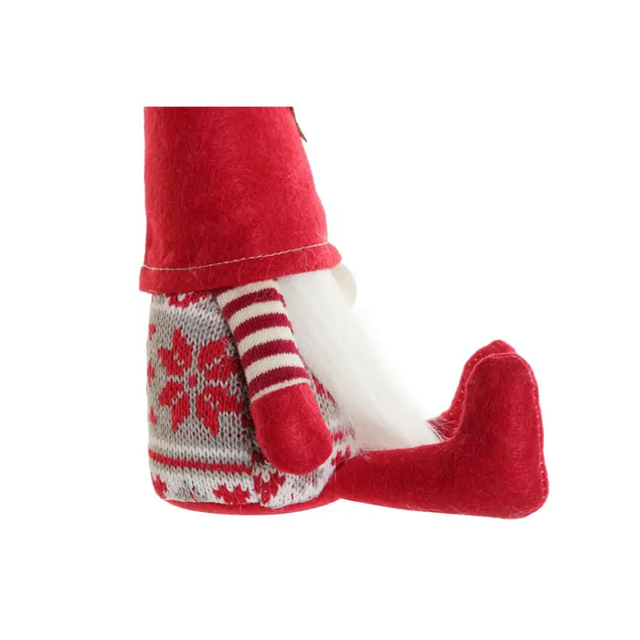 Christmas bauble DKD Home Decor White Red Gnome 10 x 10 x 40 cm (2 Units) - Декорация и Осветление<<<Дом