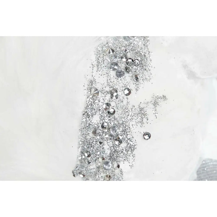 Christmas bauble DKD Home Decor White Squirrel 22 x 11 x 22 cm (2 Units) - Декорация и Осветление<<<Дом