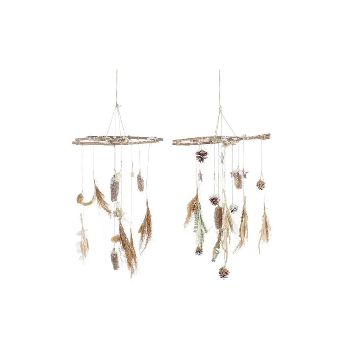 Christmas bauble DKD Home Decor Wood (2 Units) (41 x 41 x 40 cm) - Декорация и Осветление<<<Дом