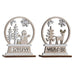 Christmas bauble DKD Home Decor Wood Reindeer (12 x 4 x 15 cm) (2 Units) - Декорация и Осветление<<<Дом