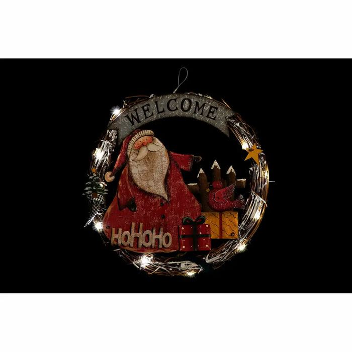 Christmas bauble DKD Home Decor Wood Rope Father Christmas (2 pcs) (31 x 4 x 30 cm) - Декорация и Осветление<<<Дом