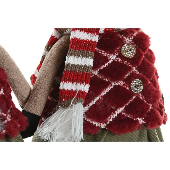 Christmas bauble Home ESPRIT Brown Red Green Reindeer 23 x 16 x 41 cm (2 Units) - Декорация и Осветление<<<Дом