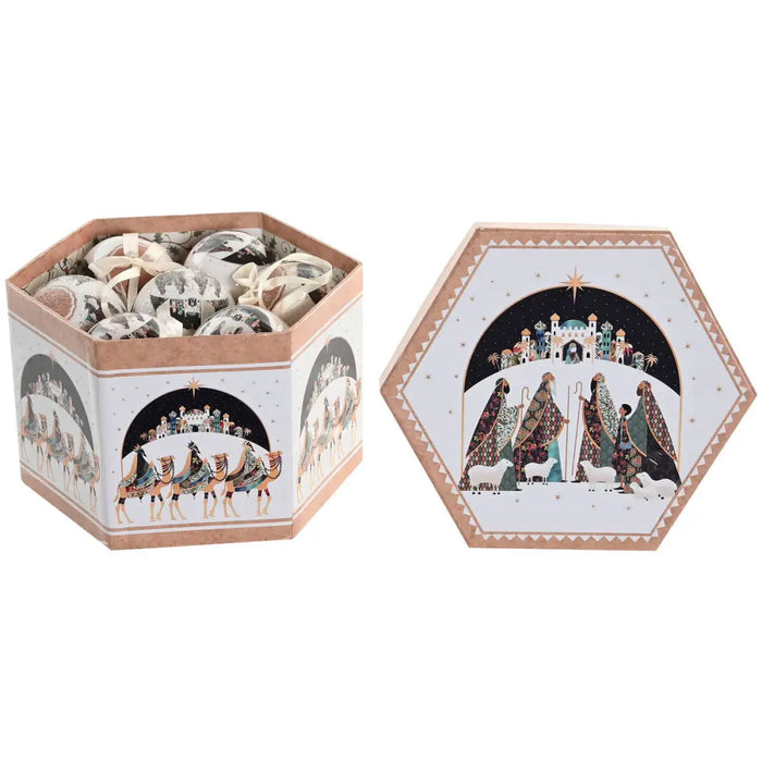 Christmas Bauble Home ESPRIT Multicolour PVC (14 Pieces) - Декорация и Осветление<<<Дом Градина<<<BigBuy&&&Коледни