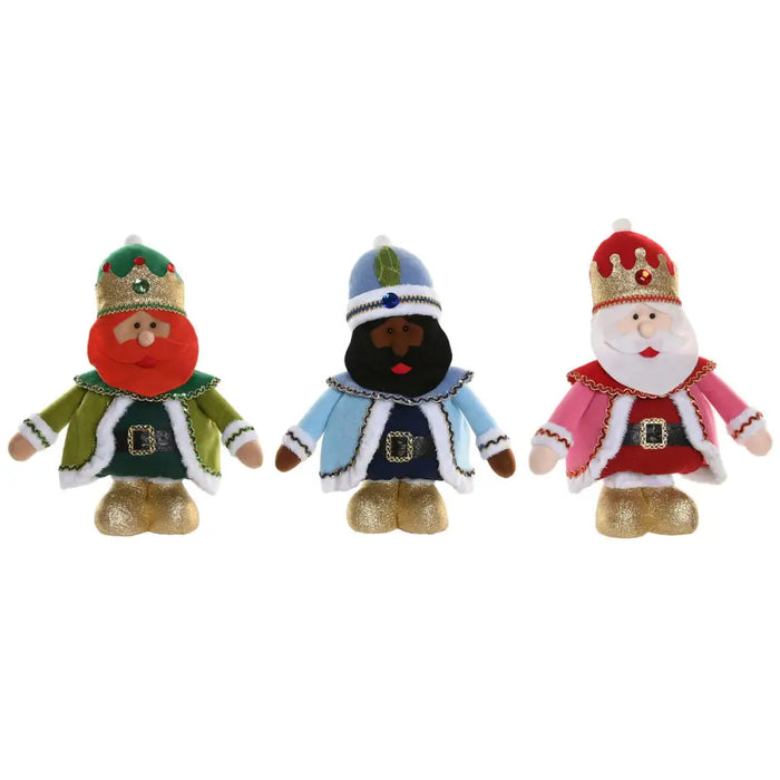 Christmas bauble Home ESPRIT Multicolour Three Kings 30 X 15 X 66 CM (3 Units) - Декорация и Осветление<<<Дом