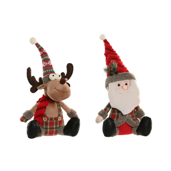 Christmas bauble Home ESPRIT Red Green 23 X 16 X 51 CM (2 Units) - Декорация и Осветление<<<Дом