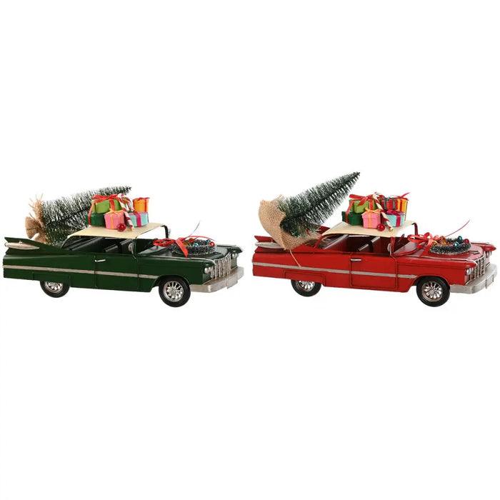 Christmas bauble Home ESPRIT Red Green 36 x 14,5 x 23 cm (2 Units) - Декорация и Осветление<<<Дом