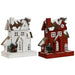 Christmas bauble Home ESPRIT White Red 26 x 14 x 32 cm (2 Units) - Декорация и Осветление<<<Дом