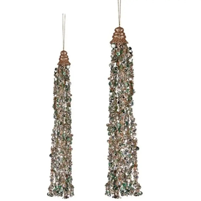 Christmas bauble Krist+ Blue Champagne Garlands 3,5 x 2,5 x 35,5 cm Pendant (24 Units) - Декорация и Осветление<<<Дом