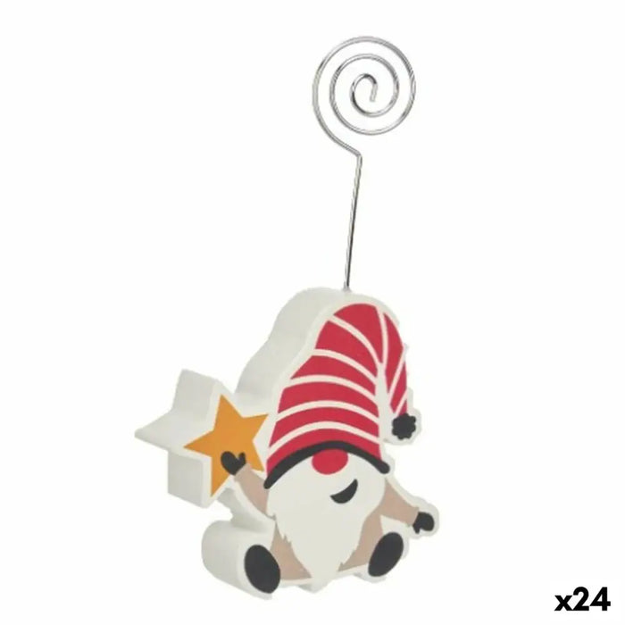 Christmas bauble Krist+ Blue White Red Grey Multicolour Golden Gnome Christmas star 8,5 x 15,5 x 2 cm 8,5 x 15 x 2 cm