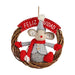 Christmas bauble Krist+ FG03-RG1124B-R White Red Grey Cream Mouse 33 x 12 x 33 cm - Декорация и Осветление<<<Дом