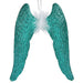 Christmas bauble Krist+ Green Plastic Glitter Angel Wings 12,5 x 15 x 2,5 cm (24 Units) - Декорация и Осветление<<<Дом
