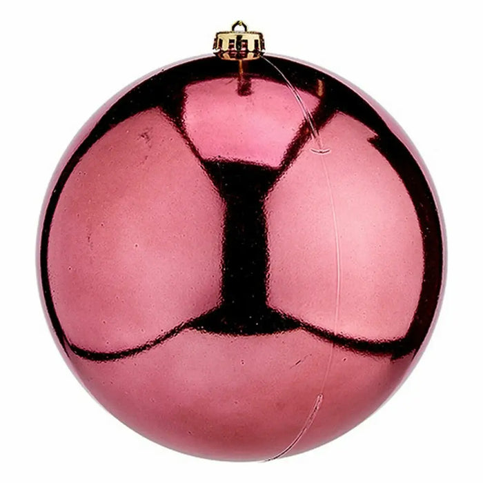 Christmas Bauble Krist+ Pink Plastic (12 Units) - Декорация и Осветление<<<Дом Градина<<<BigBuy&&&Коледни