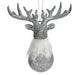 Christmas bauble Krist+ Silver Plastic Glitter Reindeer 13,5 x 15,5 x 7 cm (24 Units) - Декорация и Осветление<<<Дом