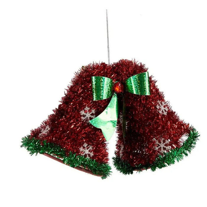 Christmas bauble Krist+ White Red Green polypropylene PET Hoods 21 x 14 x 10 cm Pendant Tinsel (12 Units) - Декорация и