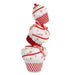 Christmas bauble Krist+ White Red Tower Cake 20 x 50 x 20 cm (2 Units) - Декорация и Осветление<<<Дом