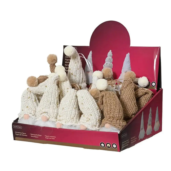Christmas bauble Lumineo Assorted colours Gnome 6 x 20 x 6 cm - Декорация и Осветление<<<Дом Градина<<<BigBuy&&&Коледни