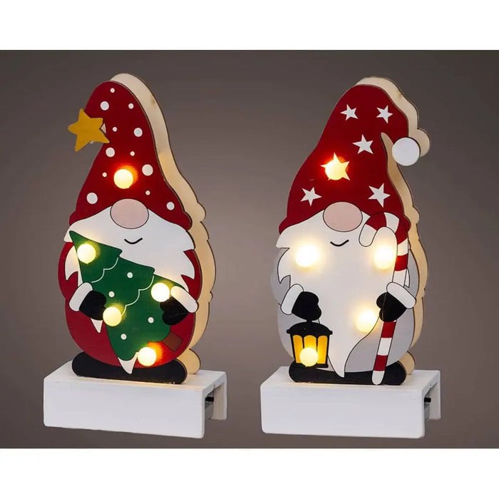 Christmas bauble Lumineo Gnome - Декорация и Осветление<<<Дом Градина<<<BigBuy&&&Коледни украси<<<Декорация и