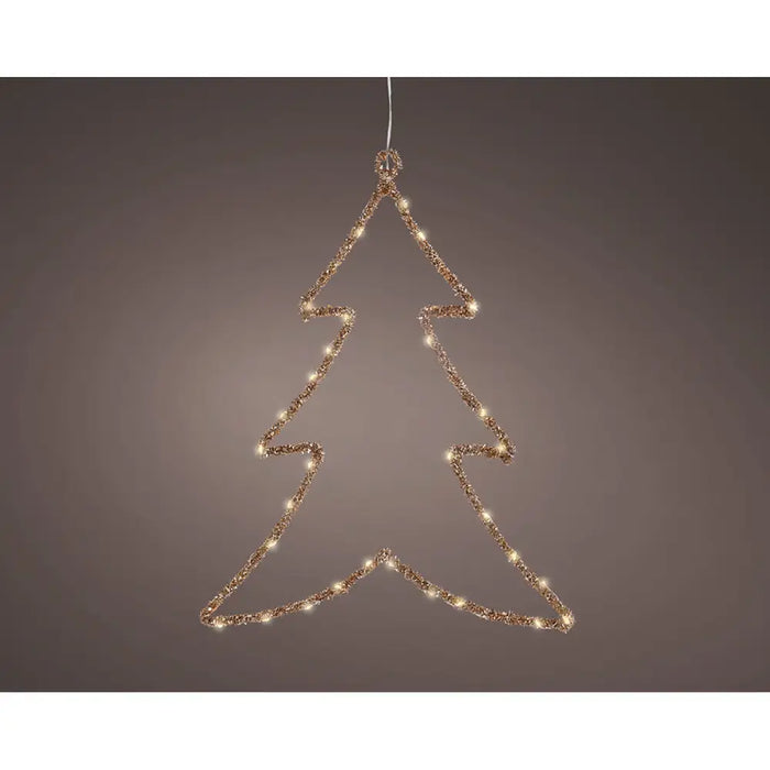 Christmas bauble Lumineo Golden Metal 34 x 46 cm - Декорация и Осветление<<<Дом Градина<<<BigBuy&&&Коледни