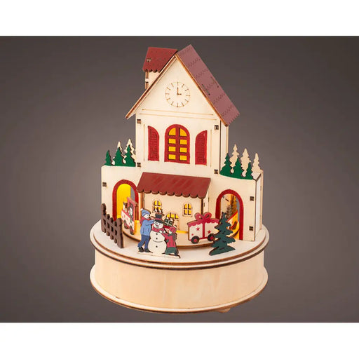 Christmas bauble Lumineo Small house 15 x 20,3 cm MicroLED - Декорация и Осветление<<<Дом Градина<<<BigBuy&&&Коледни