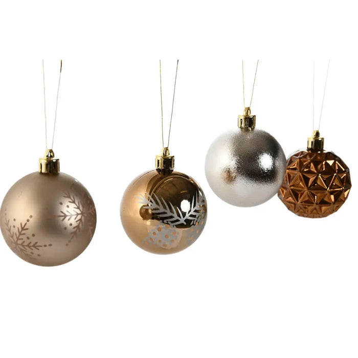 Christmas Baubles Home ESPRIT Bronze Polyethylene 16 x 16 x 26 cm (25 Pieces) - Декорация и Осветление<<<Дом