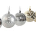 Christmas Baubles Home ESPRIT Golden Silver PVC 16 x 16 x 24 cm (2 Units) - Декорация и Осветление<<<Дом