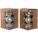 Christmas Baubles Home ESPRIT Golden Silver PVC 16 x 16 x 24 cm (2 Units) - Декорация и Осветление<<<Дом